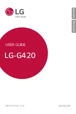 LG G420 User Manual preview