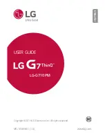 Preview for 1 page of LG G7 ThiQ User Manual