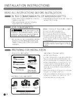 Preview for 2 page of LG Gas Cooktop Installation Instructions Manual