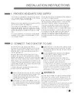 Preview for 7 page of LG Gas Cooktop Installation Instructions Manual