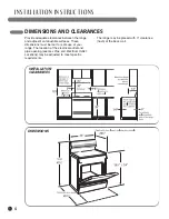 Preview for 4 page of LG GAS RANGE Installation Instructions Manual