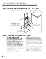 Preview for 6 page of LG GAS RANGE Installation Instructions Manual