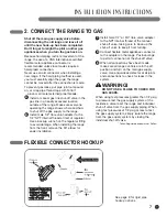 Preview for 7 page of LG GAS RANGE Installation Instructions Manual