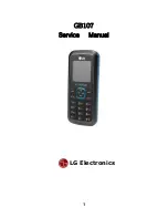 Preview for 1 page of LG GB107 Service Manual