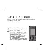 Preview for 1 page of LG GB130 User Manual