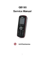 LG GB195 Service Manual preview