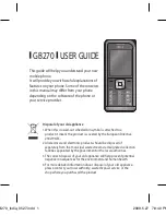 Preview for 3 page of LG GB270 User Manual