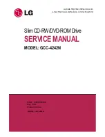 Preview for 1 page of LG GCC-4242N Service Manual