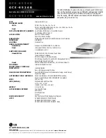 Preview for 2 page of LG GCE-8526B Specifications