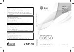 LG GD550 User Manual preview