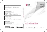 LG GD880 User Manual preview