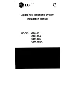 Предварительный просмотр 1 страницы LG GDK-16 Instruction Manual