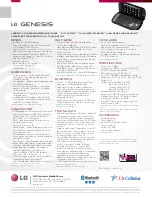 Preview for 2 page of LG Genesis US760 Datasheet