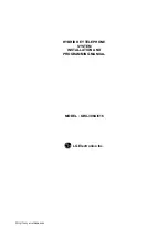 Preview for 1 page of LG GHX-308A/616 Installation And Programming Manual