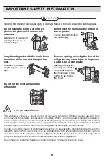 Предварительный просмотр 8 страницы LG GL-478YEX4 Owner'S Manual