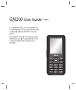 Preview for 3 page of LG GM200 User Manual