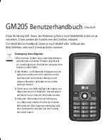 Preview for 3 page of LG GM205 User Manual