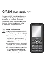 Preview for 27 page of LG GM205 User Manual