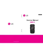 Предварительный просмотр 1 страницы LG GM210 Service Manual