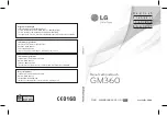 Preview for 1 page of LG GM360 User Manual