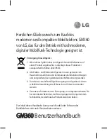 Preview for 3 page of LG GM360 User Manual