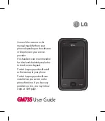 Preview for 141 page of LG GM735 User Manual