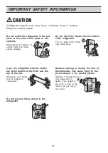 Предварительный просмотр 8 страницы LG GN-346FS Owner'S Manual