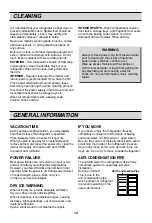 Preview for 12 page of LG GN-U291SC Owner'S Manual