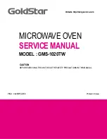 Предварительный просмотр 1 страницы LG GoldStar GMS-1020TW Service Manual