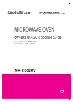 Preview for 1 page of LG Goldstar MA-1303BRV Owner'S Manual & Cooking Manual