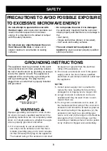 Preview for 3 page of LG Goldstar MA-2005ST Owner'S Manual & Cooking Manual