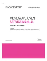 LG GoldStar MA8000ST Service Manual preview