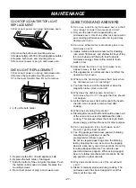 Предварительный просмотр 27 страницы LG GoldStar MV-1715B Owner'S Manual & Cooking Manual