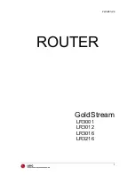 Preview for 1 page of LG GoldStream LR3001 System Manual