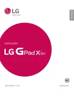 Preview for 1 page of LG GPad X 10.1 User Manual