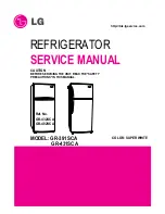 Предварительный просмотр 1 страницы LG GR-391SCA Service Manual