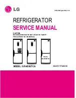 Предварительный просмотр 1 страницы LG GR-459GTCA Service Manual