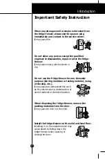 Предварительный просмотр 8 страницы LG GR-B459BLCA Owner'S Manual