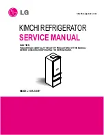 Предварительный просмотр 1 страницы LG GR-J303TG Service Manual