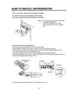 Предварительный просмотр 8 страницы LG GR-L207ER and Parts List And Instructions Manual