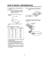 Предварительный просмотр 9 страницы LG GR-L207ER and Parts List And Instructions Manual