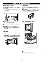 Предварительный просмотр 27 страницы LG GR-L258USJH Owner'S Manual