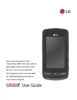 Preview for 3 page of LG GR500f User Manual