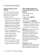 Preview for 74 page of LG GR500FD (French) Manual De L'Utilisateur