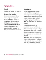 Preview for 90 page of LG GR500FD (French) Manual De L'Utilisateur