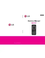 Preview for 1 page of LG GS107 Service Manual