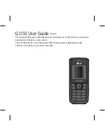 Preview for 4 page of LG GS155 Instructions Manual