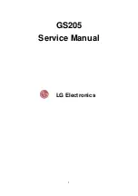 Preview for 1 page of LG GS205 Service Manual