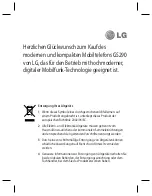 Preview for 3 page of LG GS290 User Manual