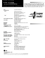 Preview for 2 page of LG GSA-4160B Specifications